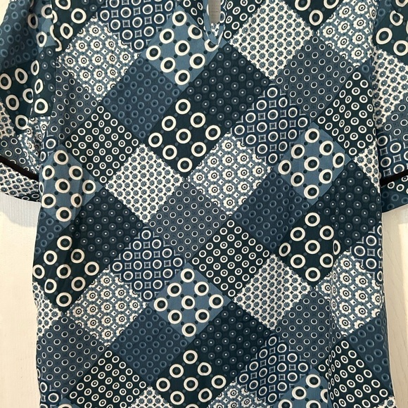 NWOT Lipslide Teal/White/Black Tie Front - Picture 8 of 10